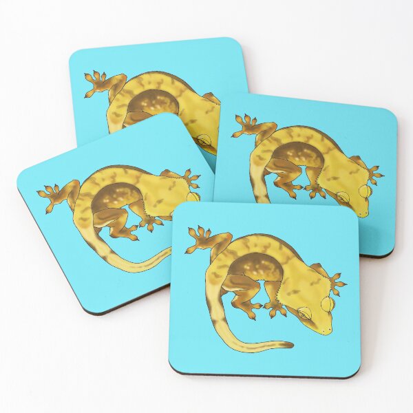 Item preview, Yellow Super Tiger Crested Gecko designed and sold by TinkerandBone.