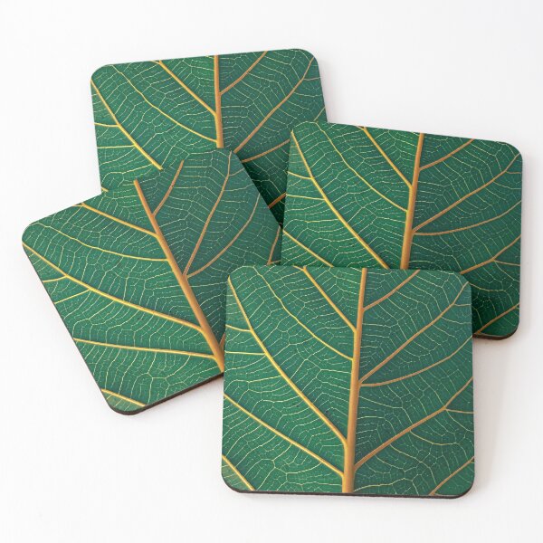 Item preview, green leaf designed and sold by flakoart.