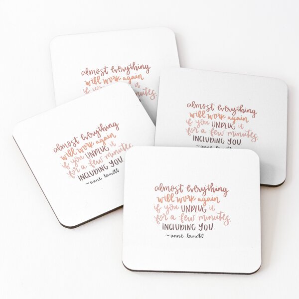 Item preview, take care of yourself - anne lamott quote designed and sold by sarahlynndesign.
