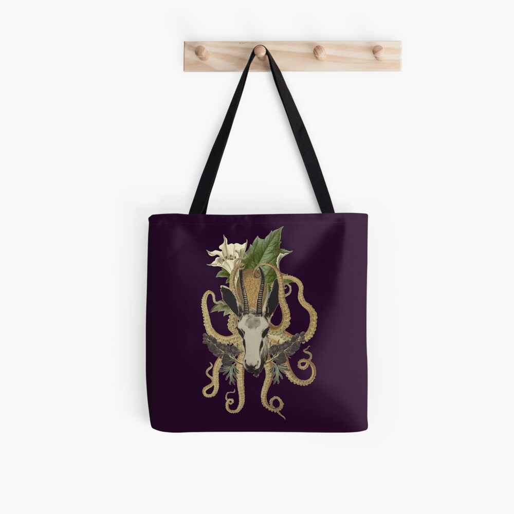 Capra Tentacle (purple) Tote Bag