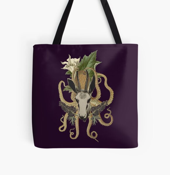 Capra Tentacle (purple) All Over Print Tote Bag