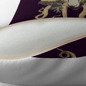 Alternate view of Capra Tentacle (purple) Throw Pillow
