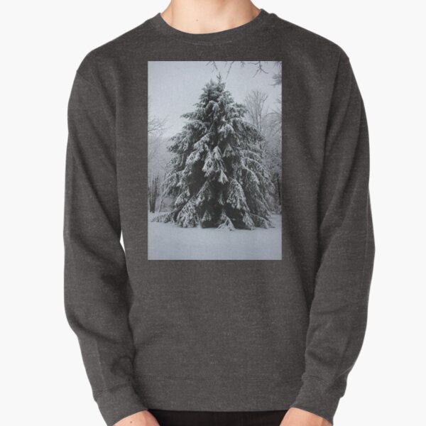 Giant Pine in the Snow Pullover Sweatshirt