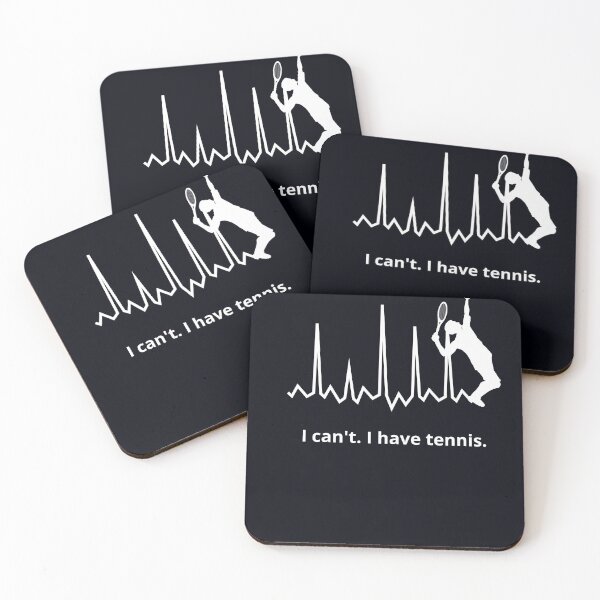 Item preview, "I Can't. I Have Tennis." I can't live without tennis. I get's my heart pumping. designed and sold by JoelsCorner.
