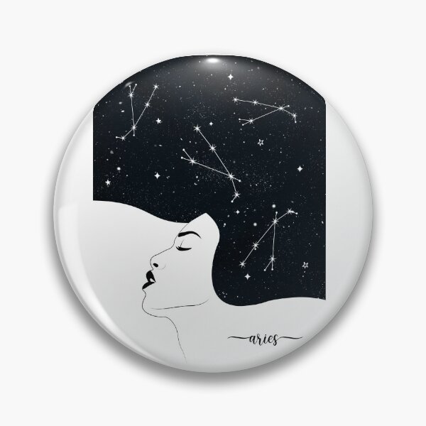 Item preview, Women Aries Zodiac Constellation, Moon Sign, Astrology, Stars and Ascendant sign designed and sold by ArtsyloShop.
