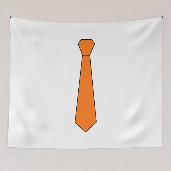 Item preview, Orange Necktie | Humorous Necktie Designs designed and sold by Mxdesign888.