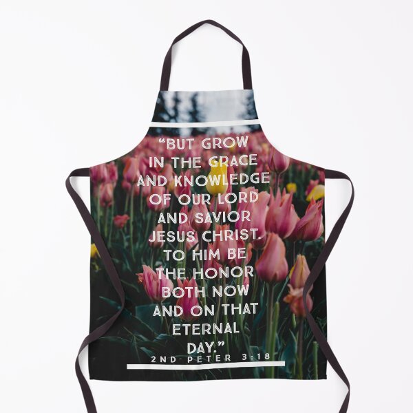 Item preview, 2nd Peter 3:18 bible verse tulips designed and sold by JLPhotographer.