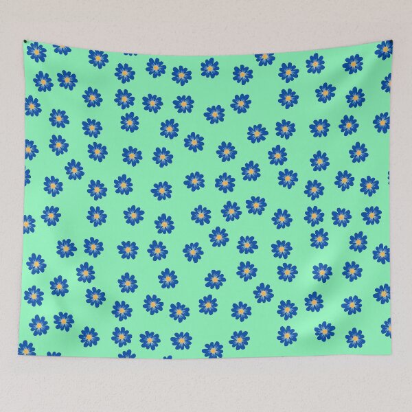 Item preview, Blue Flower Minimalistic Pattern designed and sold by ClearThoughts.