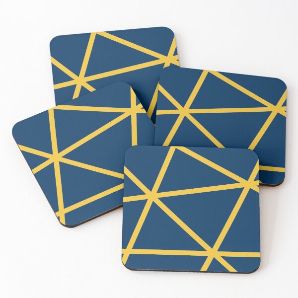 Item preview, Yellow Random Mesh on Navy Blue designed and sold by shahramroj.