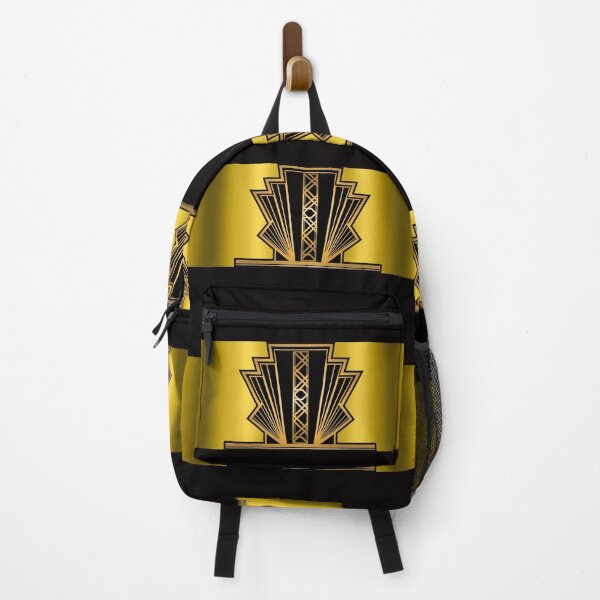 Item preview, Art Deco Nouveau Black and Gold Metallic Geometric designed and sold by SloganExpress.