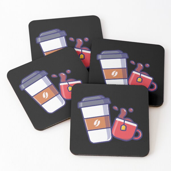Item preview, Cute Coffee and Tea cup design for coffee and tea addicts designed and sold by Cutefy.