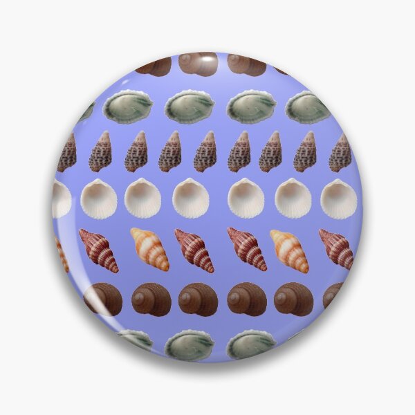 Item preview, Seashells on blue  designed and sold by LittleAngy.