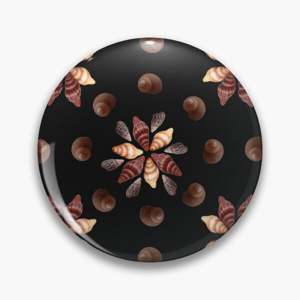 Item preview, Seashell flower on black designed and sold by LittleAngy.