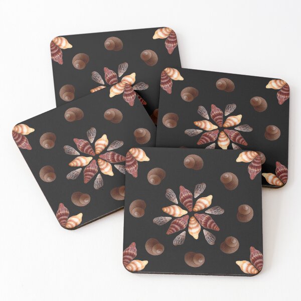 Item preview, Seashell flower on black designed and sold by LittleAngy.