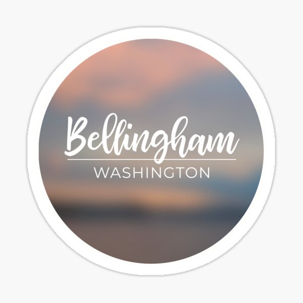 Soft Pink & Blue Seascape from the Pacific Northwest Sticker