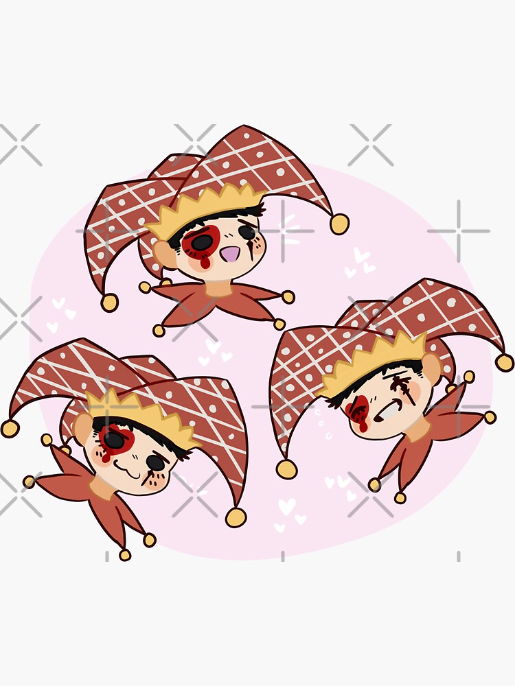 "jester stickers 2" Sticker by Doppiowo Redbubble