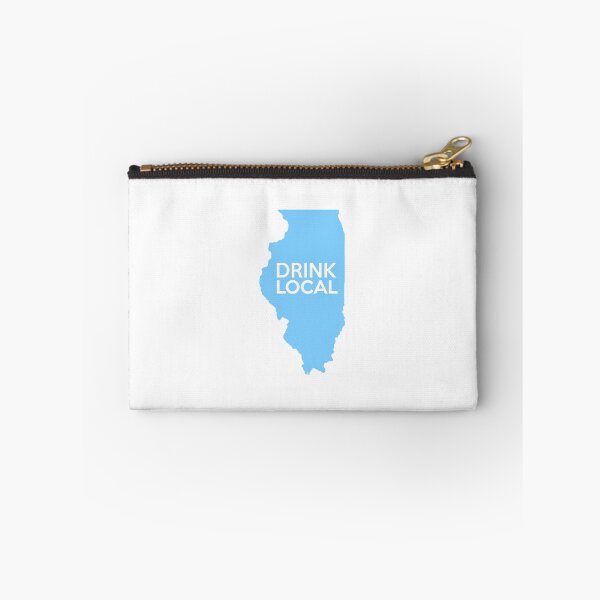 Artikelvorschau, Illinois Drink Local IL Blau entworfen und verkauft von Mind of State.