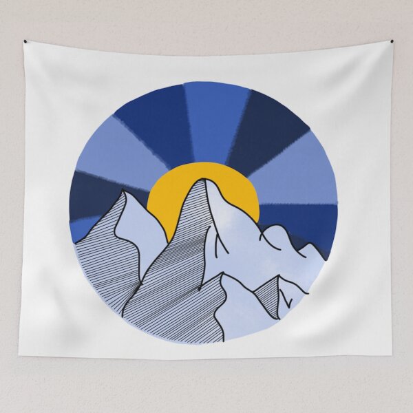 Item preview, mountain and sun designed and sold by bored2020.