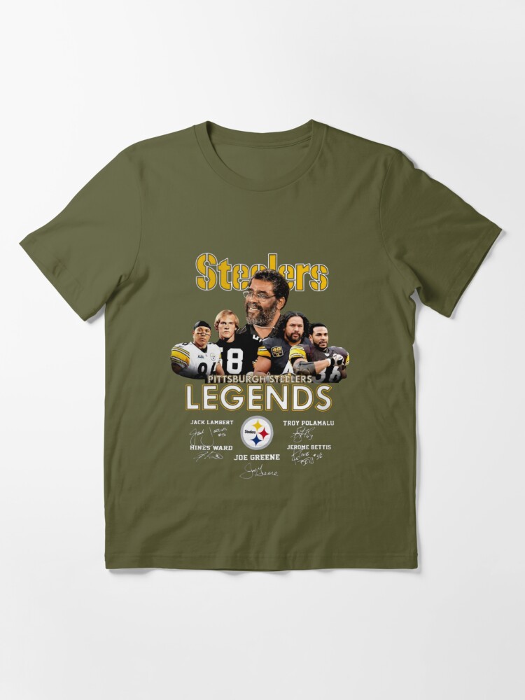 Pïttsbürġh lëġënds Jack lambertroy Polamalu Hines Ward Joe Greene Jerome  bettis Signa Sticker for Sale by NealLevine