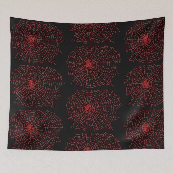 Item preview, Spider Web Red Spiderweb Red Motif designed and sold by ARTOFDARK.