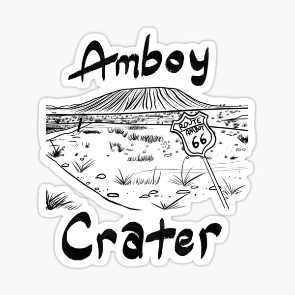 Amboy Crater 5 Sticker