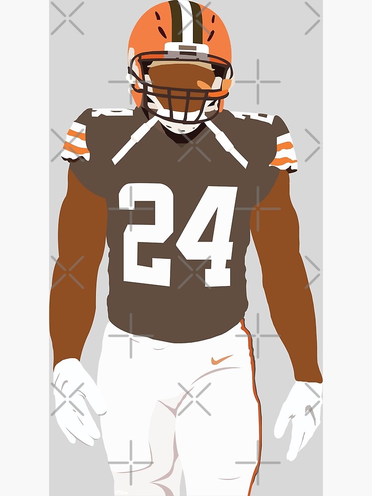 Nick Chubb 24 Cleveland Browns football retro poster shirt, hoodie