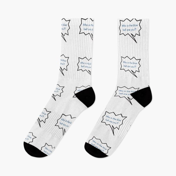 Item preview, "Who in the blue hell are you?!" Thought Bubble designed and sold by simplydoodly.