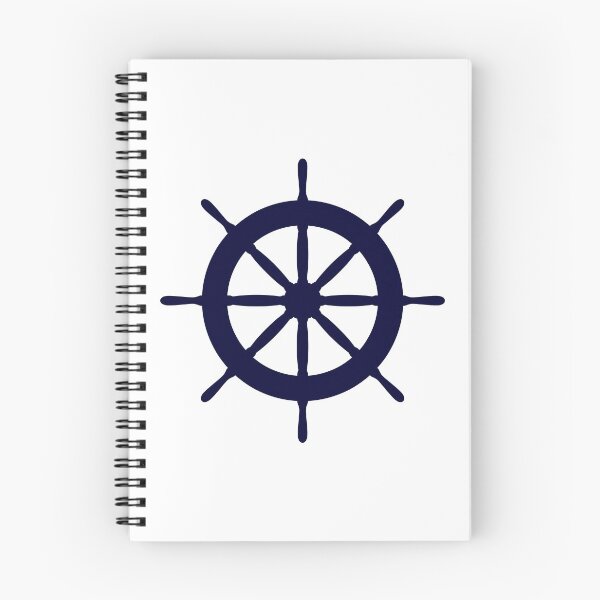 Item preview, Navy Blue Ship Steering Wheel designed and sold by rewstudio.
