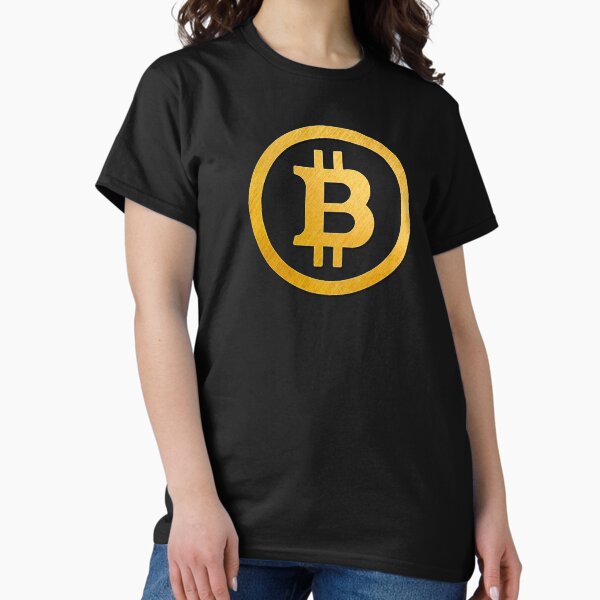 Item preview, Bitcoin (BTC) Brushed Gold Logo designed and sold by issaapparel.