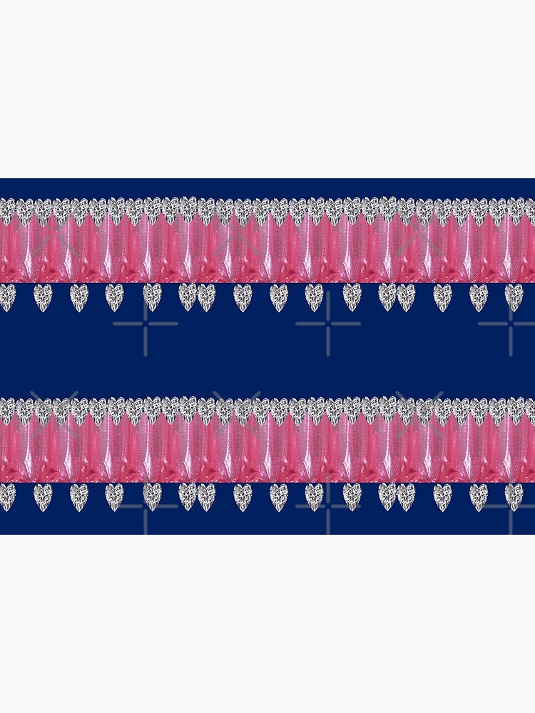 Diamonds, Metallic Pink and Blue print by Veee8
