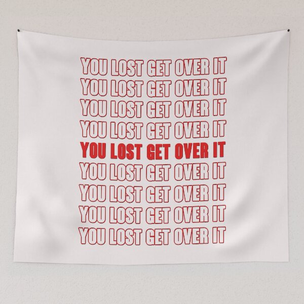 Item preview, You Lost Get Over It - Cool Clean Anti Trump Text Outline  designed and sold by leo121687.