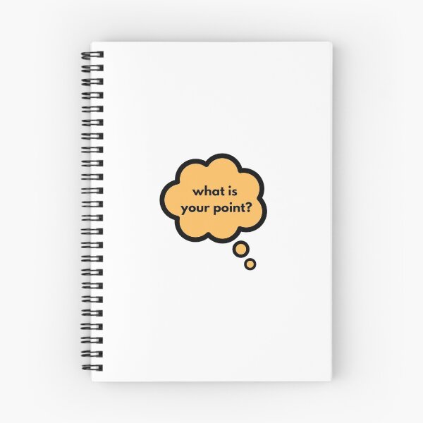 Item preview, "What is your point?" Thought Bubble designed and sold by simplydoodly.