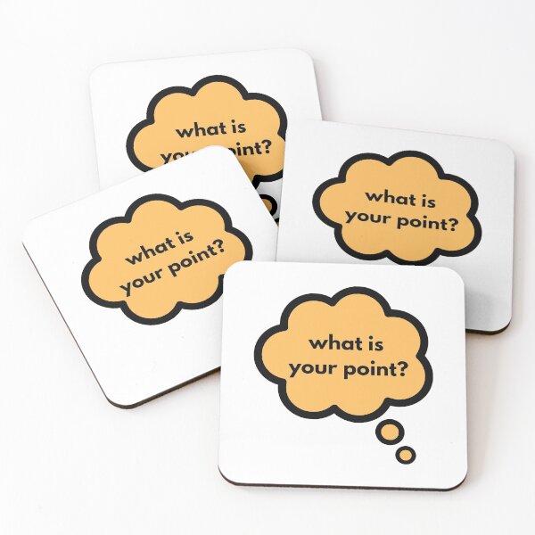 Item preview, "What is your point?" Thought Bubble designed and sold by simplydoodly.