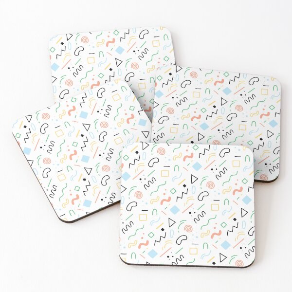 Item preview, Contemporary Feminine Colorful Abstract Shapes Pattern designed and sold by GeekHeadDesigns.