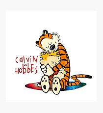 Calvin and Hobbes Big Hugs Nebula Photographic Print