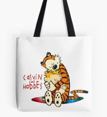 Calvin and Hobbes Big Hugs Nebula Tote Bag