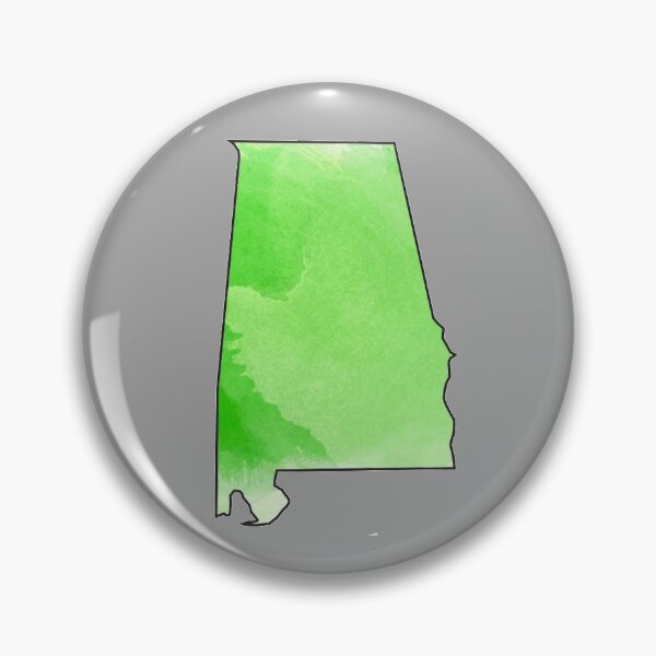 Item preview, Green Watercolor Alabama Graphic designed and sold by karinnem.