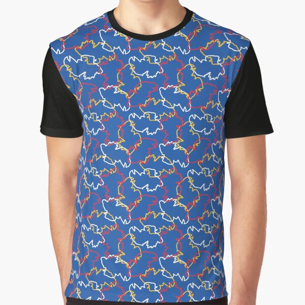 Vista previa del artículo con la obra «Patrón KU Jayhawks, azul», diseñado y vendido por brittlouise.