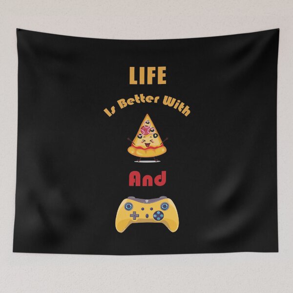Item preview, Life Is Better With Pizza And Gaming designed and sold by Alpha555.