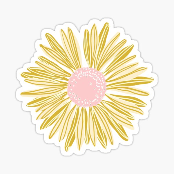 Gold Flower Sticker
