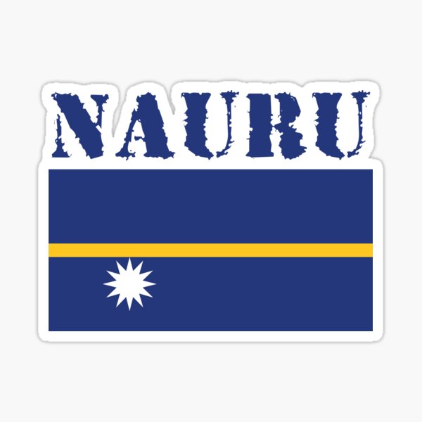 "Nauru" Sticker for Sale by PratikParikh Redbubble