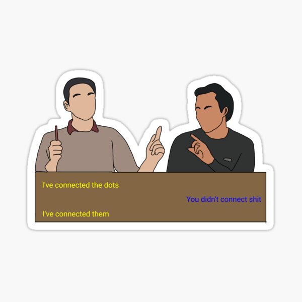 Shane And Ryan I Ve Connected It Buzzfeed Unsolved Sticker By Luna Everdeen Redbubble