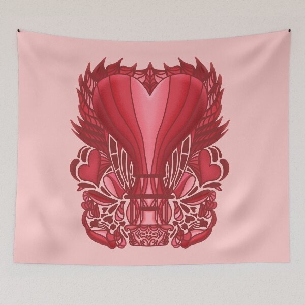 Item preview, Copy of heart shaped hot air love balloon illustration  designed and sold by crizzysketch.