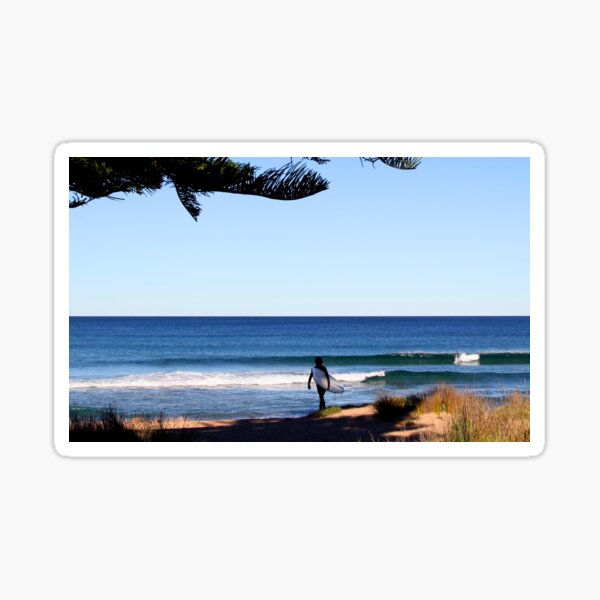 Surfing Malua Bay beach Sticker
