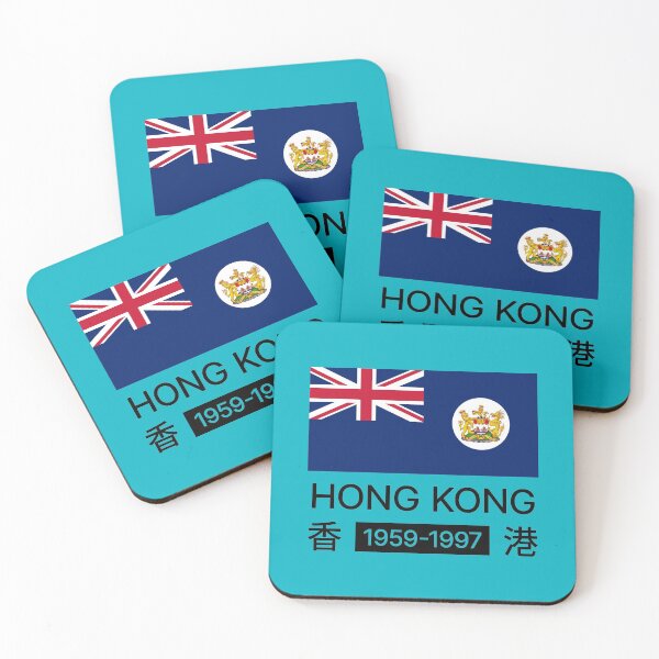 Item preview, British Hong Kong Flag 1959-1997 (Black) designed and sold by BunnyPrinceDegn.