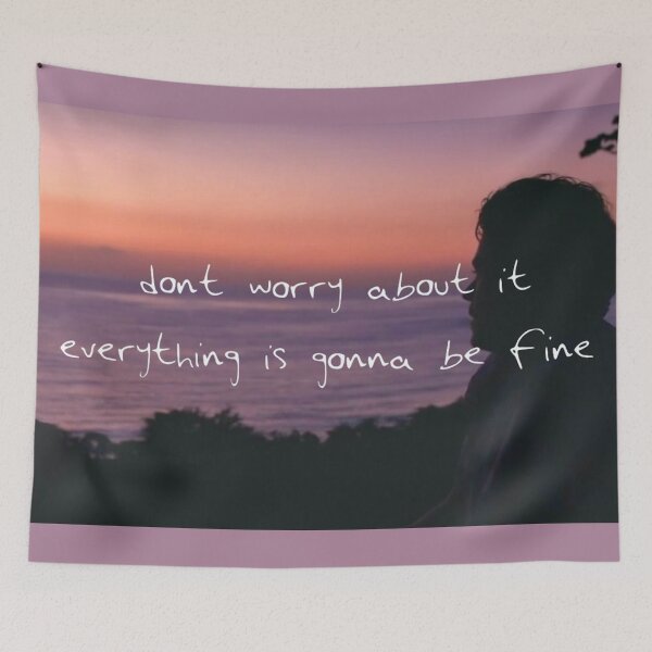Item preview, dont worry about it everything is gonna be fine harry interview silhouette designed and sold by andreariv.
