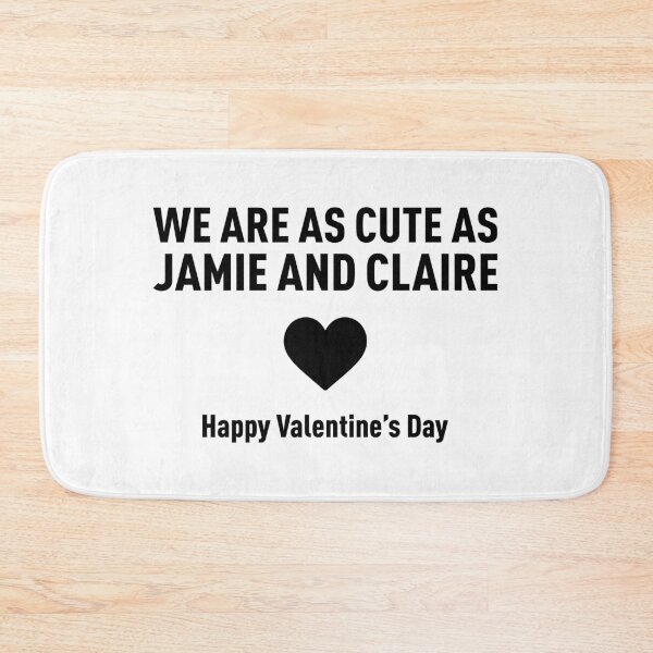 Item preview, We Are as Cute As Jamie and Claire (Valentine's Day Special) - Black designed and sold by FilipeFerreira.