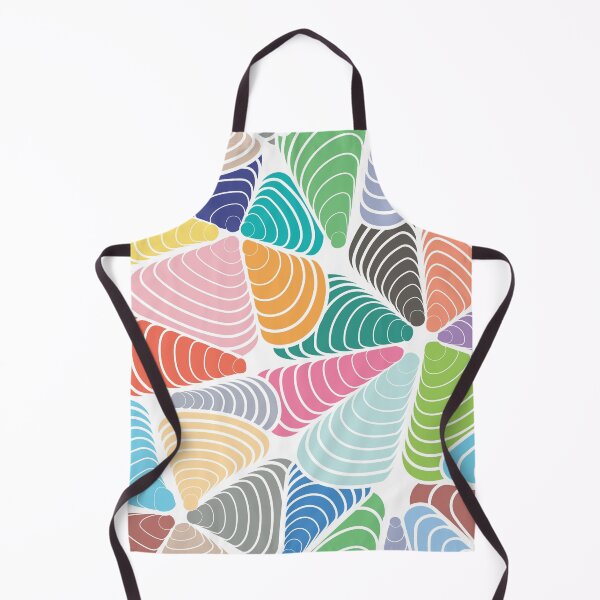 Item preview, Colorful and Vibrant Unique Abstract Swirling Cones Seashell Pattern designed and sold by GeekHeadDesigns.