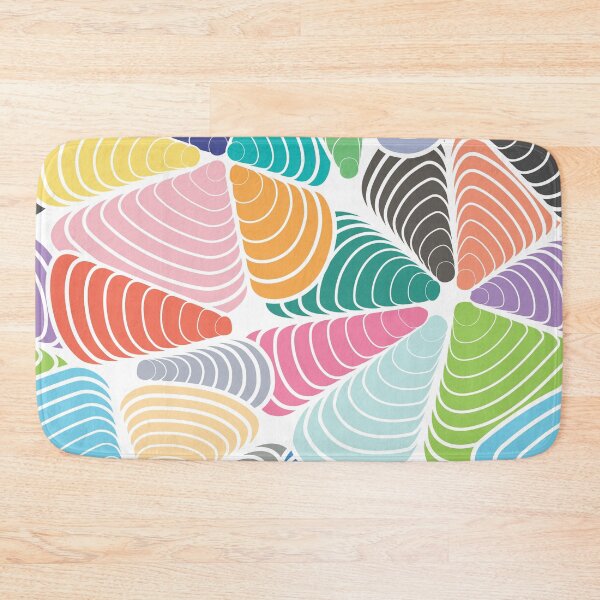 Item preview, Colorful and Vibrant Unique Abstract Swirling Cones Seashell Pattern designed and sold by GeekHeadDesigns.