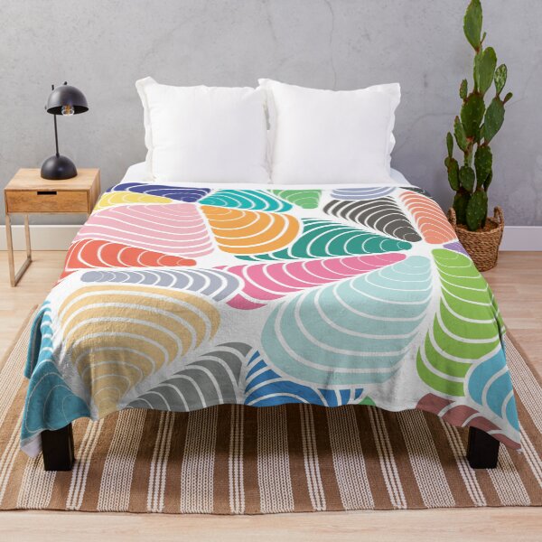 Item preview, Colorful and Vibrant Unique Abstract Swirling Cones Seashell Pattern designed and sold by GeekHeadDesigns.